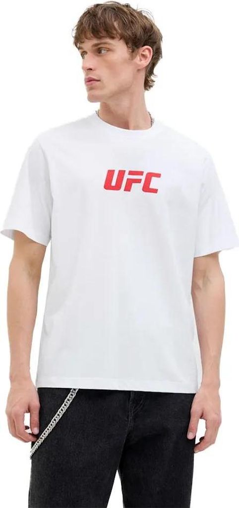Jack & Jones Ufc Kurzarm-t-shirt Weiß XL Herren Weiß XL