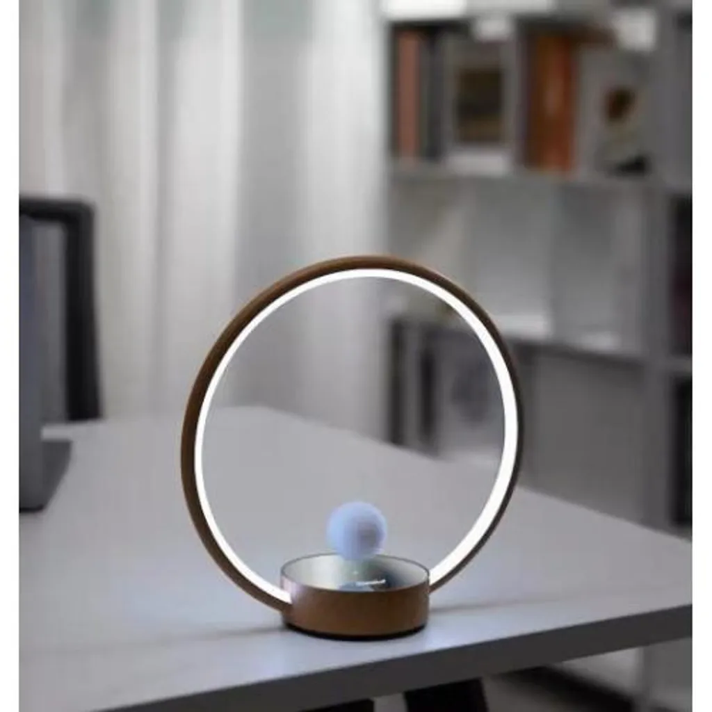 Lampe design CIRCLO bois à lévitation - Éclairage LED flottant unique