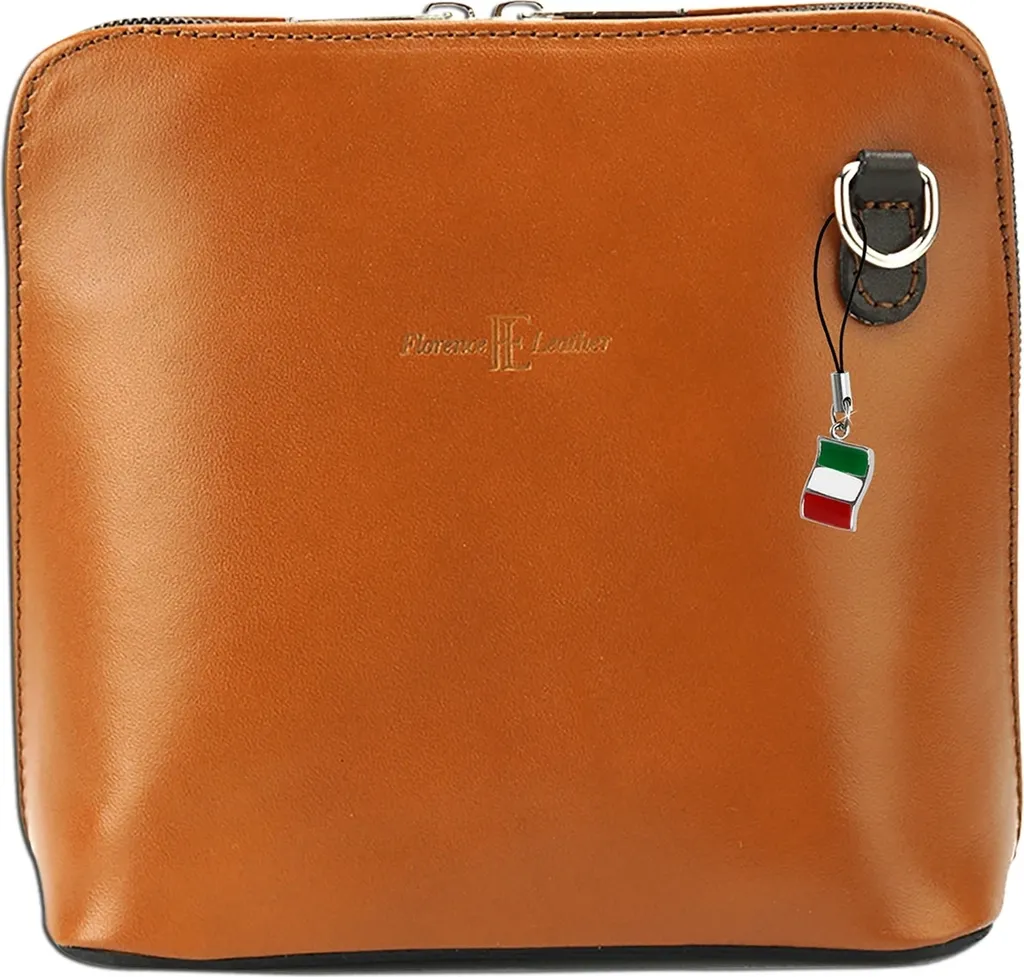 Borsa Donna Pelle Liscia Marrone Cognac Florence | Look da Sera