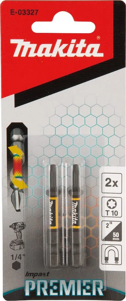 Makita Impact Premier T10 50mm E-03182 - Bit Torsione Alta Resistenza