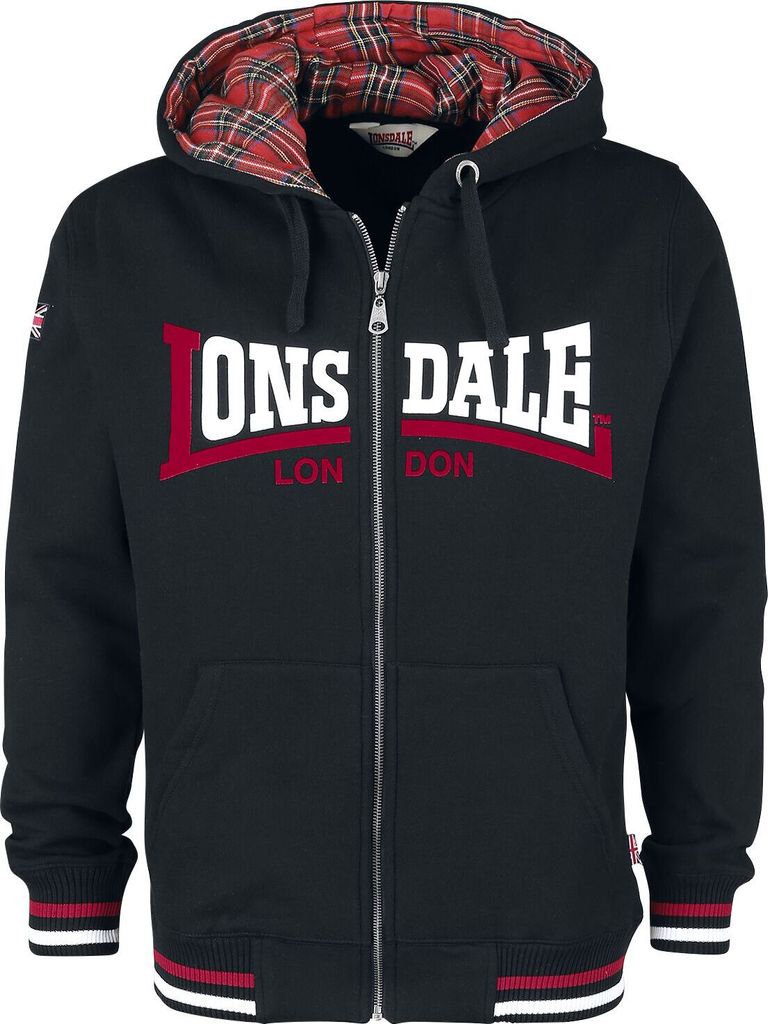 Lonsdale London Kapuzenjacke Herren Nateby schwarz M Produktbild 