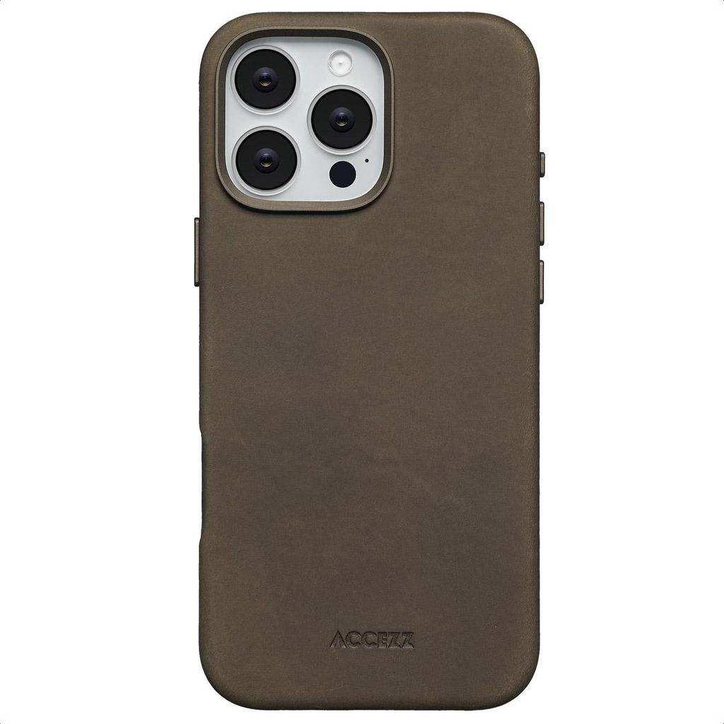 Accezz Vintage Leather Magsafe Backcover dla Apple iPhone Zdjęcie produktu 