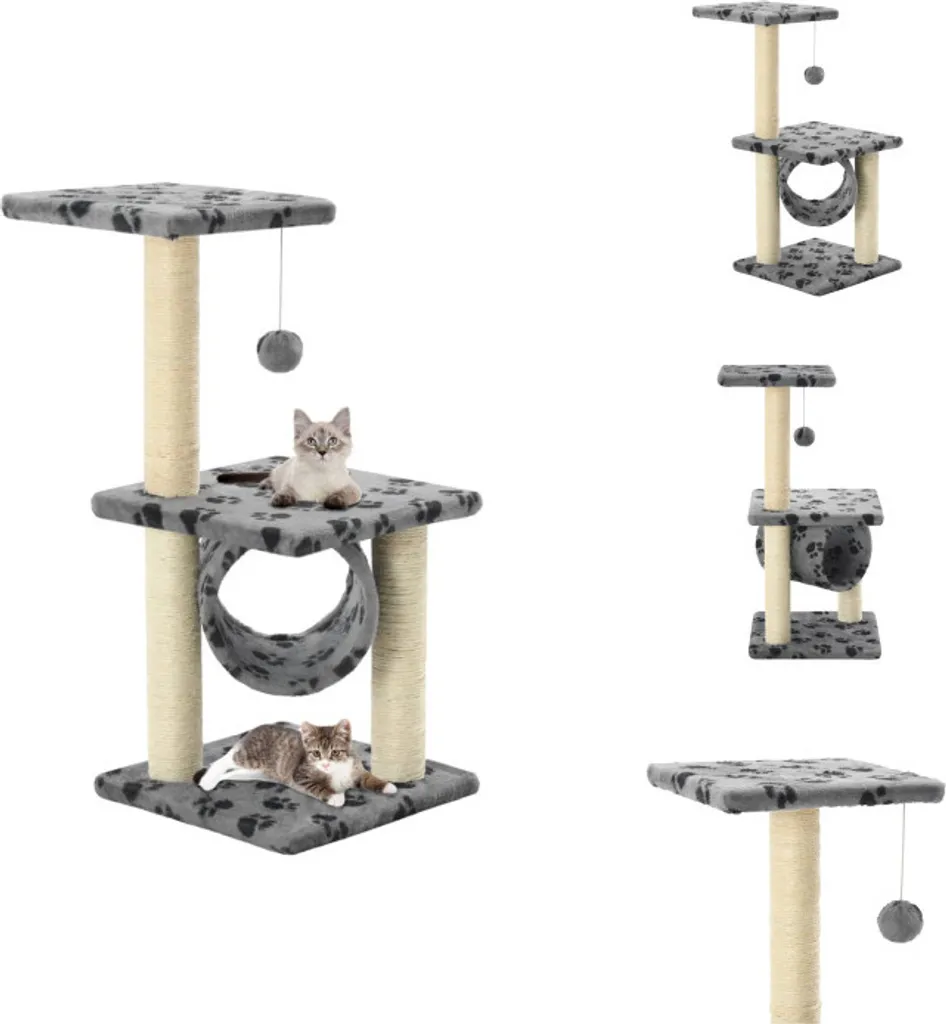 Tiragraffi VidaXL Grigio 65cm - Benessere per il tuo Gatto