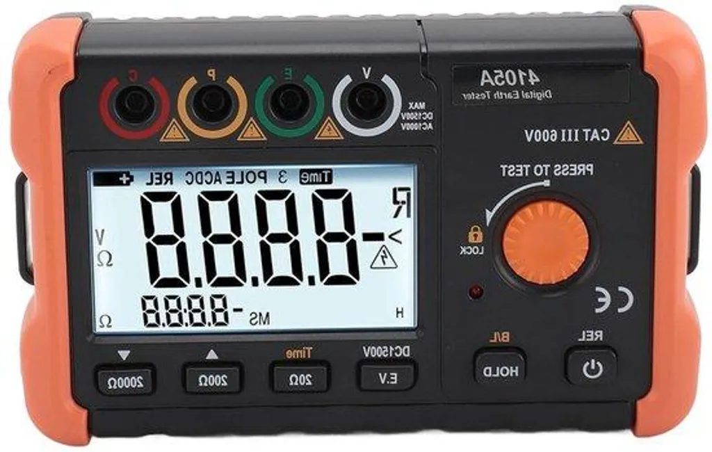 Testeur de Résistance 1999 Ohms et Voltmètre 1000V Haute Précision