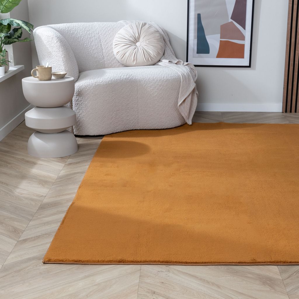 Volero - Waschbarer Teppich - Vivid Terrakotta - 200x280 cm - Wohnzimmer, Esszimmer, Kinderzimmer, Schlafzimmer - Klassik, Ländlich, Modern, Skand...