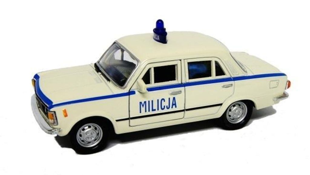 Fiat 125p 1:39 Miliz weiß WELLY