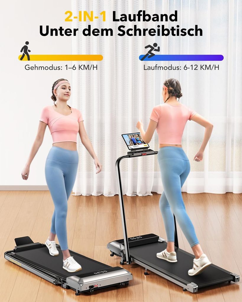Toputure TP2 Laufband, Walking Pad Laufband mit Neigung, 2 Produktbild 7