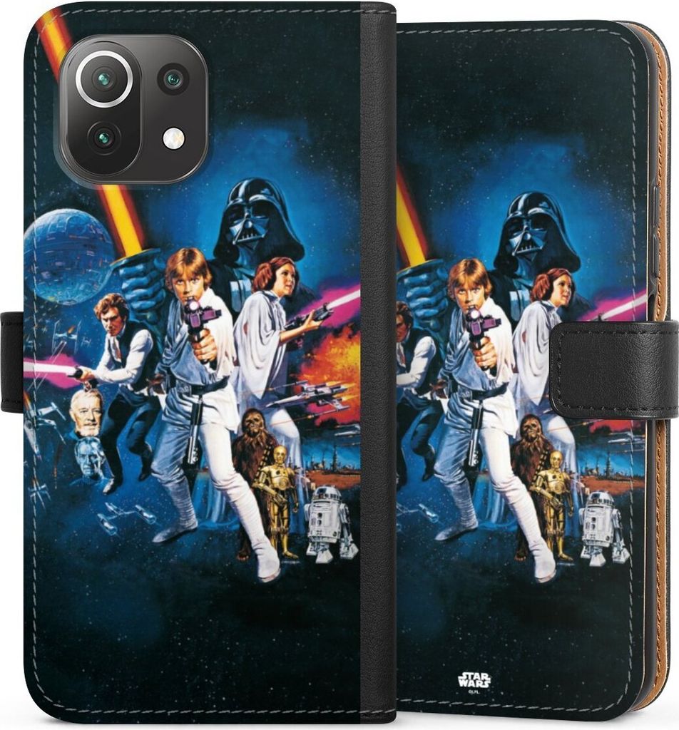 DeinDesign Klapphülle für Xiaomi Mi 11 Lite 5G Handytasche Lederhülle Tasche Episode IV Fanartikel Star Wars