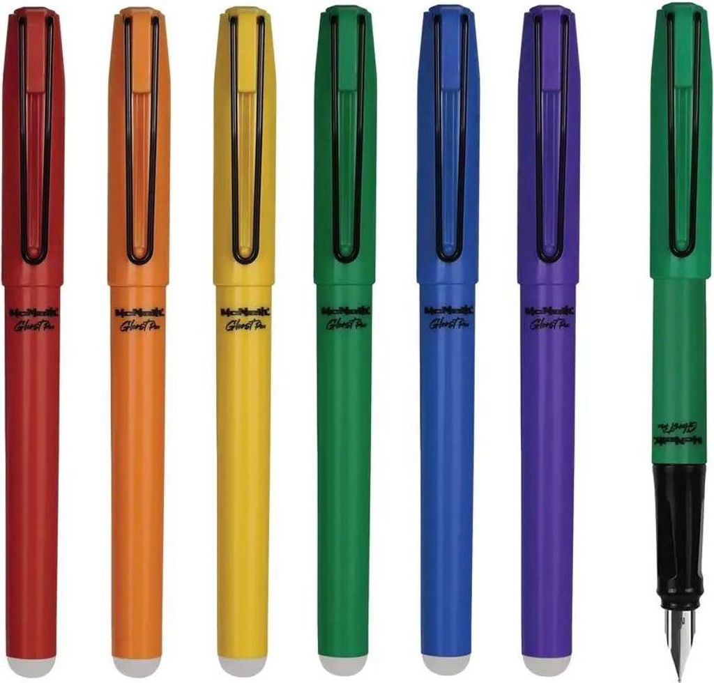 McNeill Füller mit Metallclip, löschbar, Farben aussortiert - ein Stück