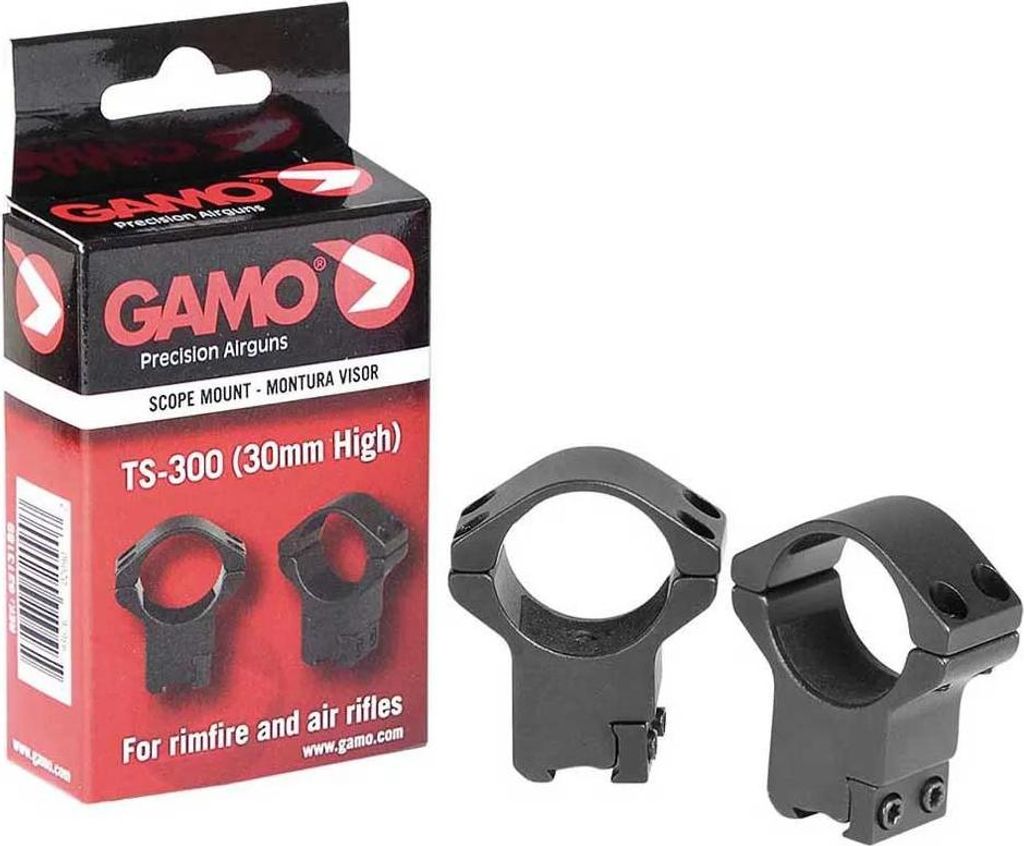 Gamo Ts-300 Hochringe 30 Mm Schwarz Schwarz One Size