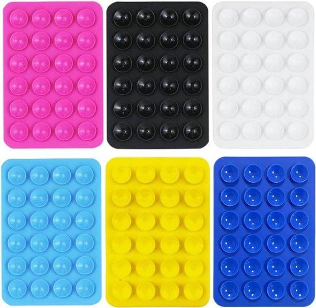 6 Stk Saugglocken für Handyhalter bunt