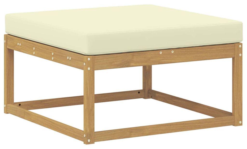 vidaXL Outdoor-Fußhocker Polyester Weiß