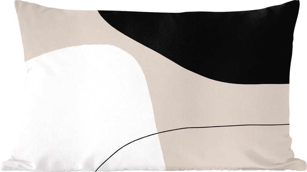 MuchoWow Zierkissen Sofakissen Wohnzimmer Dekokissen 50x30 cm Formulare - Abstrakt - Gestaltung - Wohnzimmerdekoration - Polster mit Photo