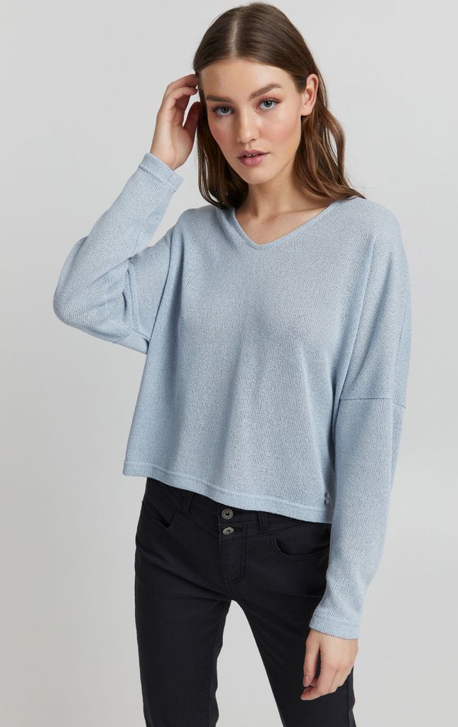OXMO OXKatla - 21950024ME Damen Strickpullover Feinstrick Pullover