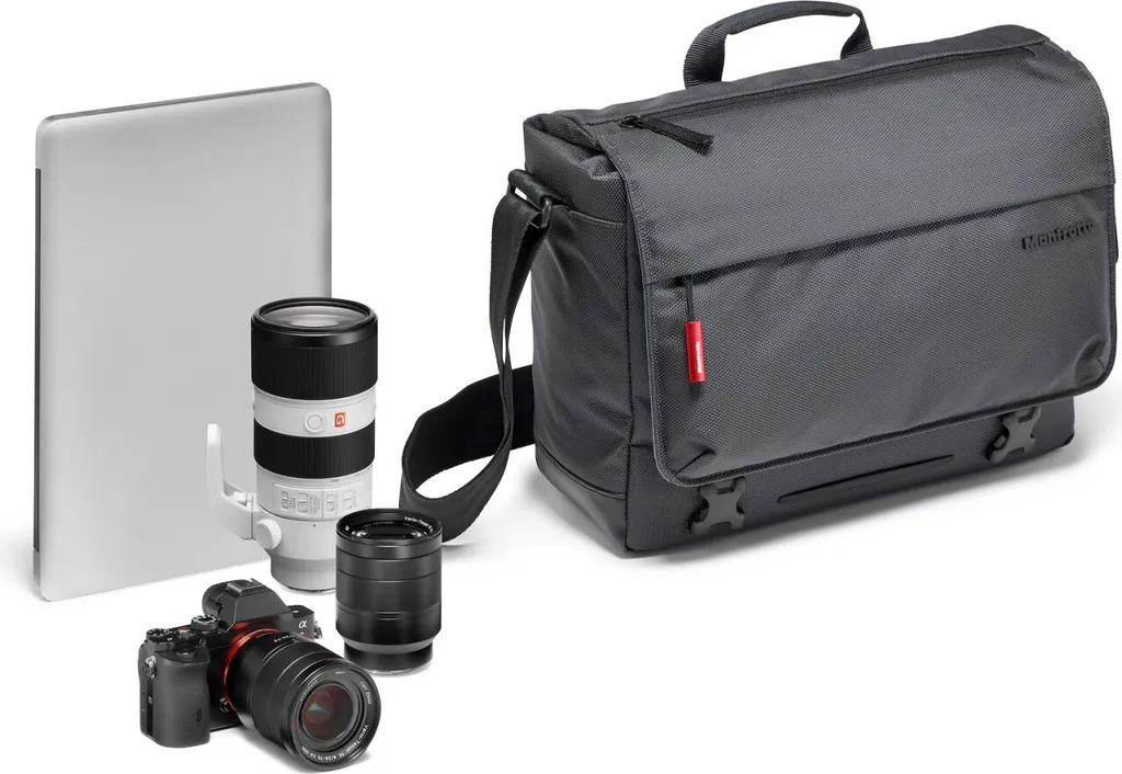 Sacoche Messenger Speedy-10 Manhattan Gris pour Ordinateur et Documents - 3