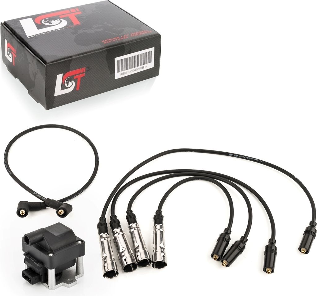 Zündkabelsatz + Zündspule Zündmodul Zündeinheit für Seat Ibiza VW Golf Passat