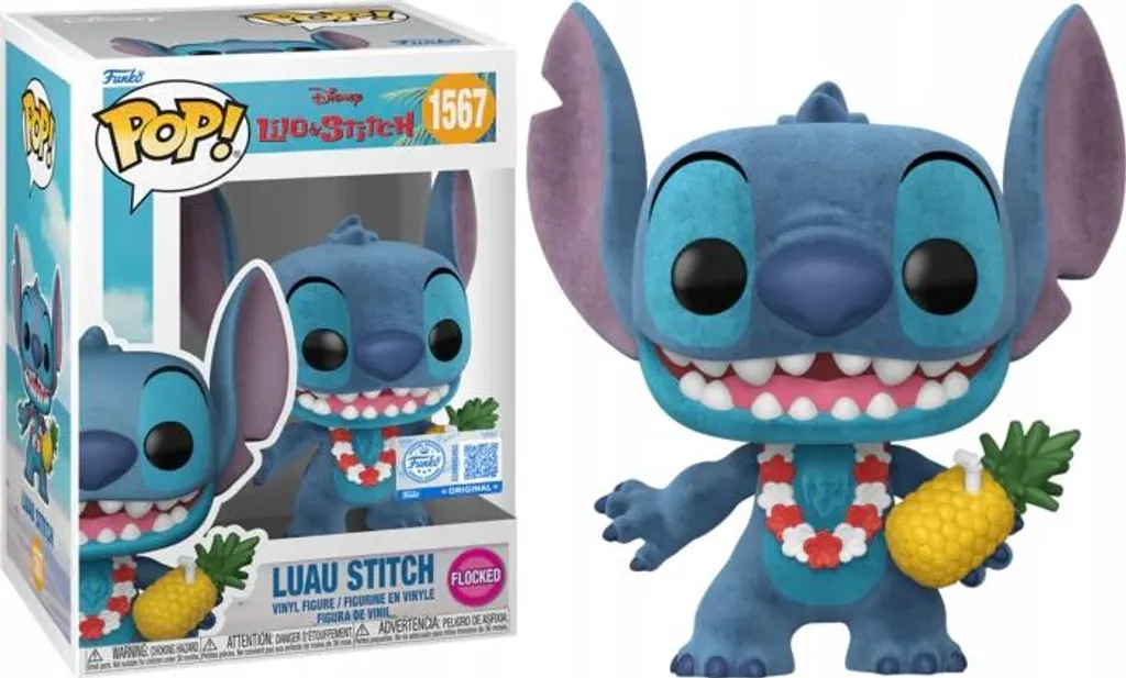 Figurine Funko POP Lilo & Stitch 1567 Luau Stitch Flocked Special Edition