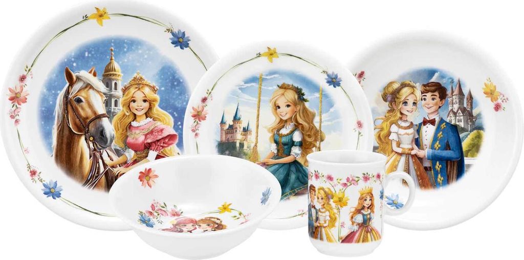 Seltmann Weiden Compact Prinzessin Kinder Set 5 tlg.