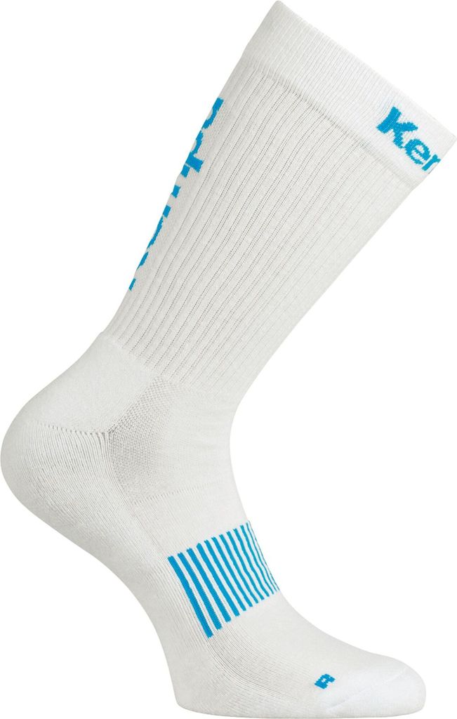 Kempa Logo Classic Socken, weiß/kempablau
