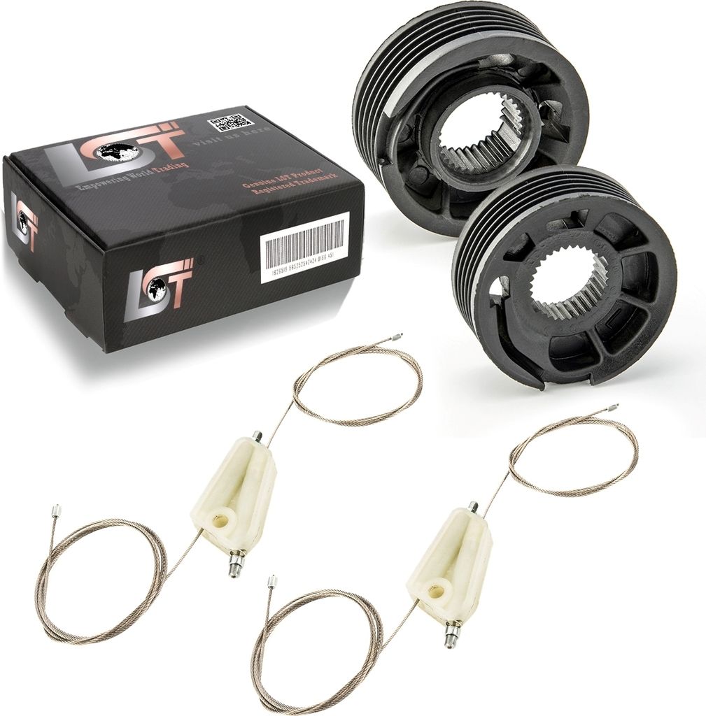 2x Elektrischer Fensterheber RepSet Seilzug Rolle hinten für MINI CABRIO R52 R57