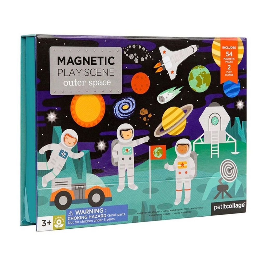 Petit Collage magnetisches Spielzeug Weltall - Lern Magnetspiel für Kinder