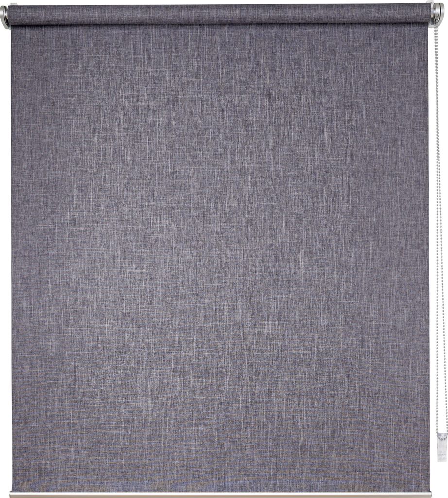 Fensterrollo Design Klemmfix ohne Bohren Farbe: Grau-Haptik, Größe: 90x210 cm