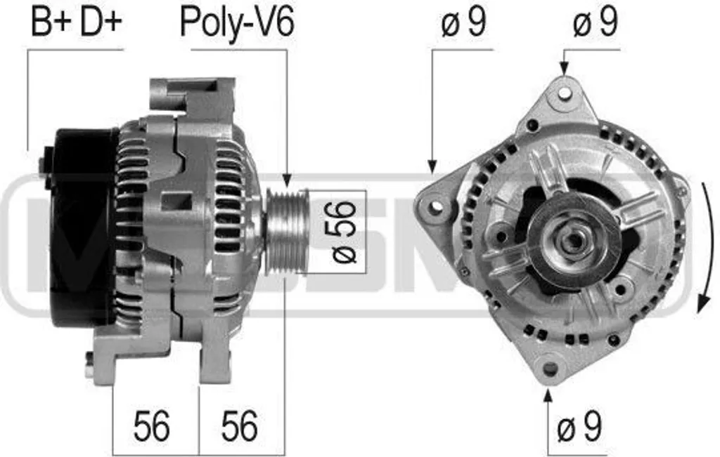 Alternateur ERA 210181A pour Volvo S70 V40 V70 S40 - OE 3523420 Neuf
