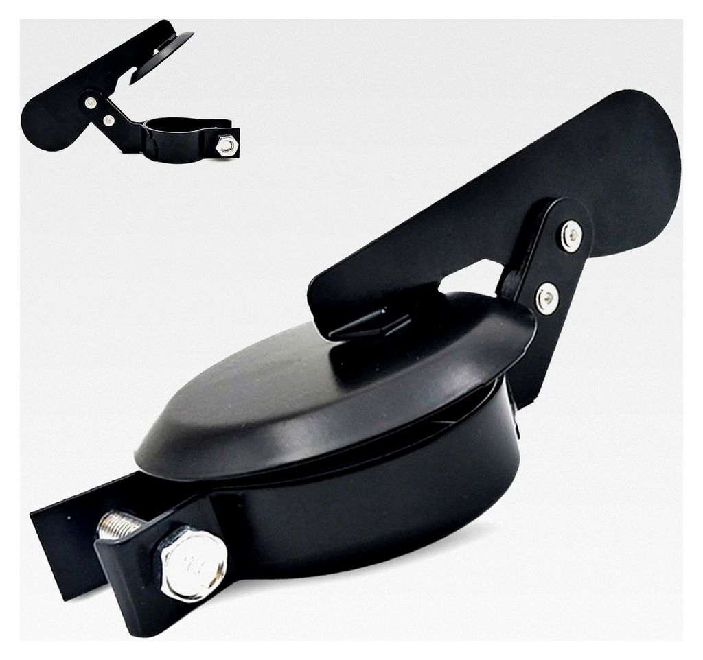 Auspuffklappe für Traktoren, 50 mm Regenklappe für Auspuffschutz (Schwarz)