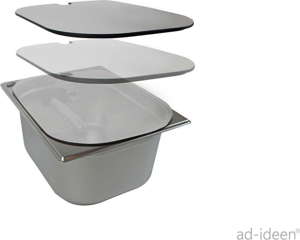 Copri lavello per lavelli in acciaio inox 325x265x100 Immagine del prodotto 