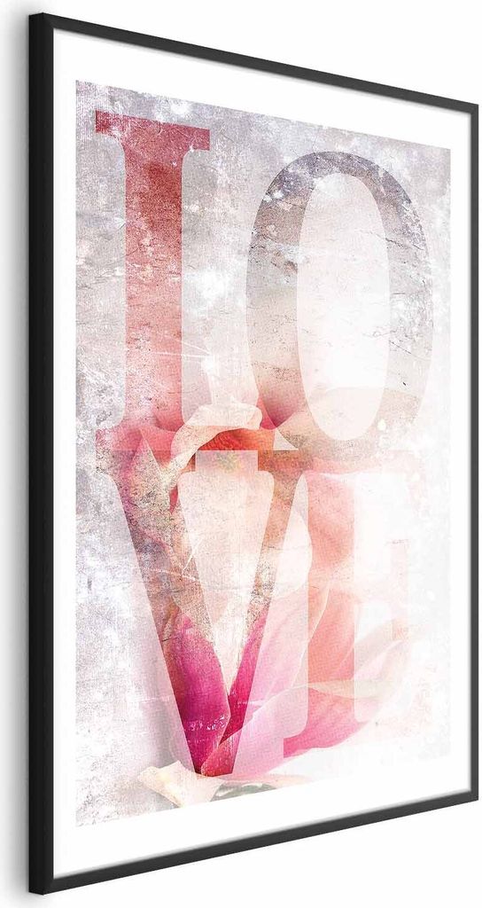 Posterpapier Poster - Magnolia Love 29.7x42 cm Text m-A-0898-ao-a