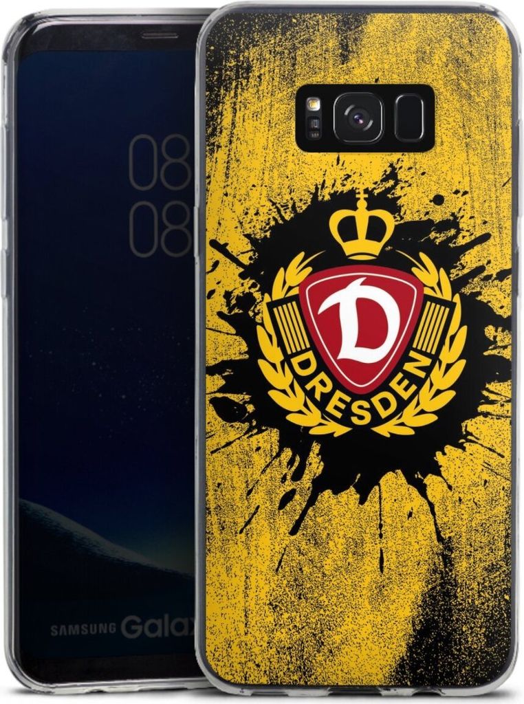DeinDesign Slim Hülle für Samsung Galaxy S8 Plus Silikon Case Ultra Dünn Handyhülle Fußball Offizielles Lizenzprodukt SG Dynamo Dresden