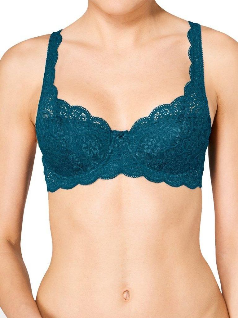 Triumph Amourette 300 WHP, Farbe: Blue Coral Z4/6169, Größe: 70C Bügel-BH mit Halbschale und Einlage