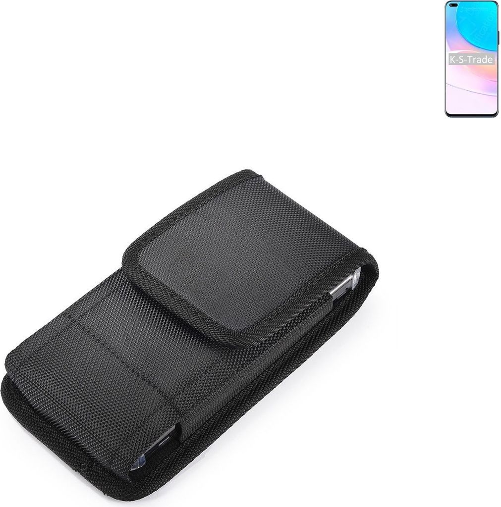 Holster Gürteltasche kompatibel mit Huawei nova 8i Holster Gürtel Tasche wasserabweisend Handy Hülle Schutz Hülle Outdoor schwarz K-S-Trade