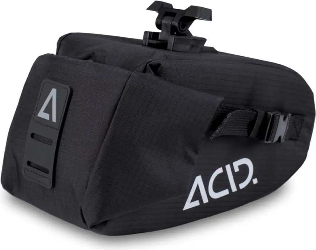 Acid Click Xl 1.2l Werkzeug-satteltasche Schwarz Schwarz One Size