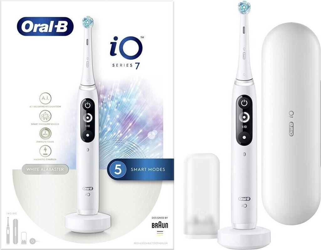 Oral-B iO Series 7N JAS22 White Alabaster Zahnbürste Produktbild 