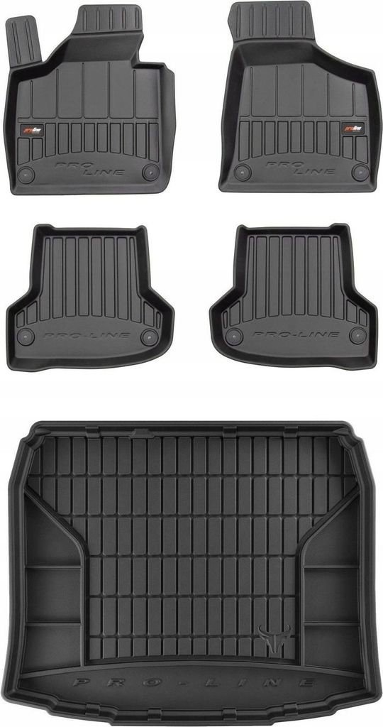 3D SET Fußmatten und Kofferraummatte Audi A3 8P Schrägheck 2003-2013