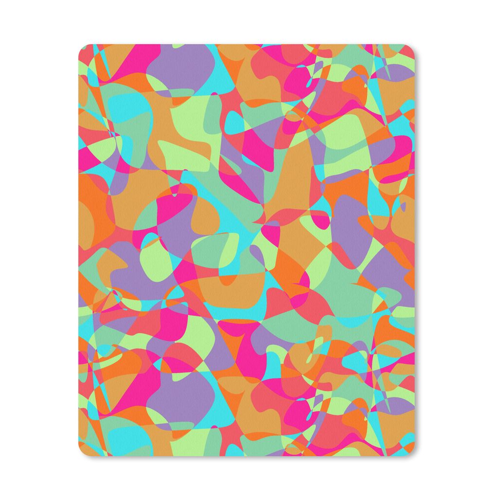 MuchoWow Mauspad Mousepad Lavalampe - Regenbogen - Muster - Hippie 30x40 cm - Mousepads - Maus Mat - Pad - Mausunterlage - Mausmatten