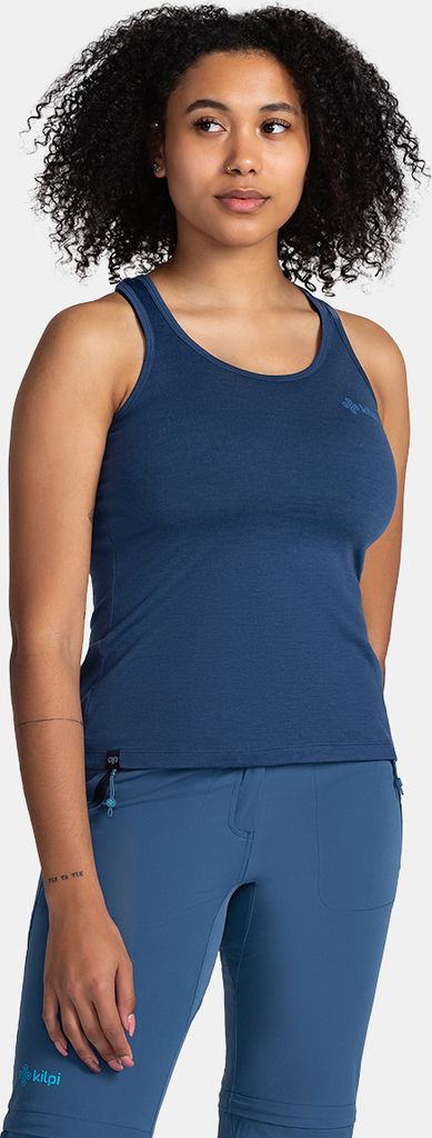 Damen Funktionsshirt aus Wolle Kilpi MIRIEN-W, DUNKELBLAU, Größe 34