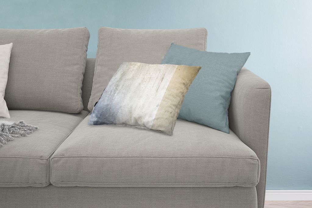 MuchoWow Zierkissen Sofakissen Wohnzimmer Dekokissen 60x40 cm Beton - Wand - Grau - Kopfkissen - Polster mit Foto