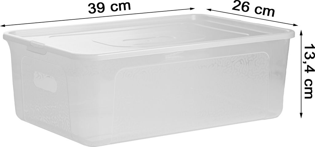 Aufbewahrungsbox Mit Deckel Kunststoffbox Behälter Plastik Produktbild 4