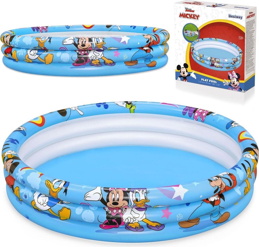 Aufblasbarer Pool Mickey and Friends 122 x 25 cm Bestway 91007