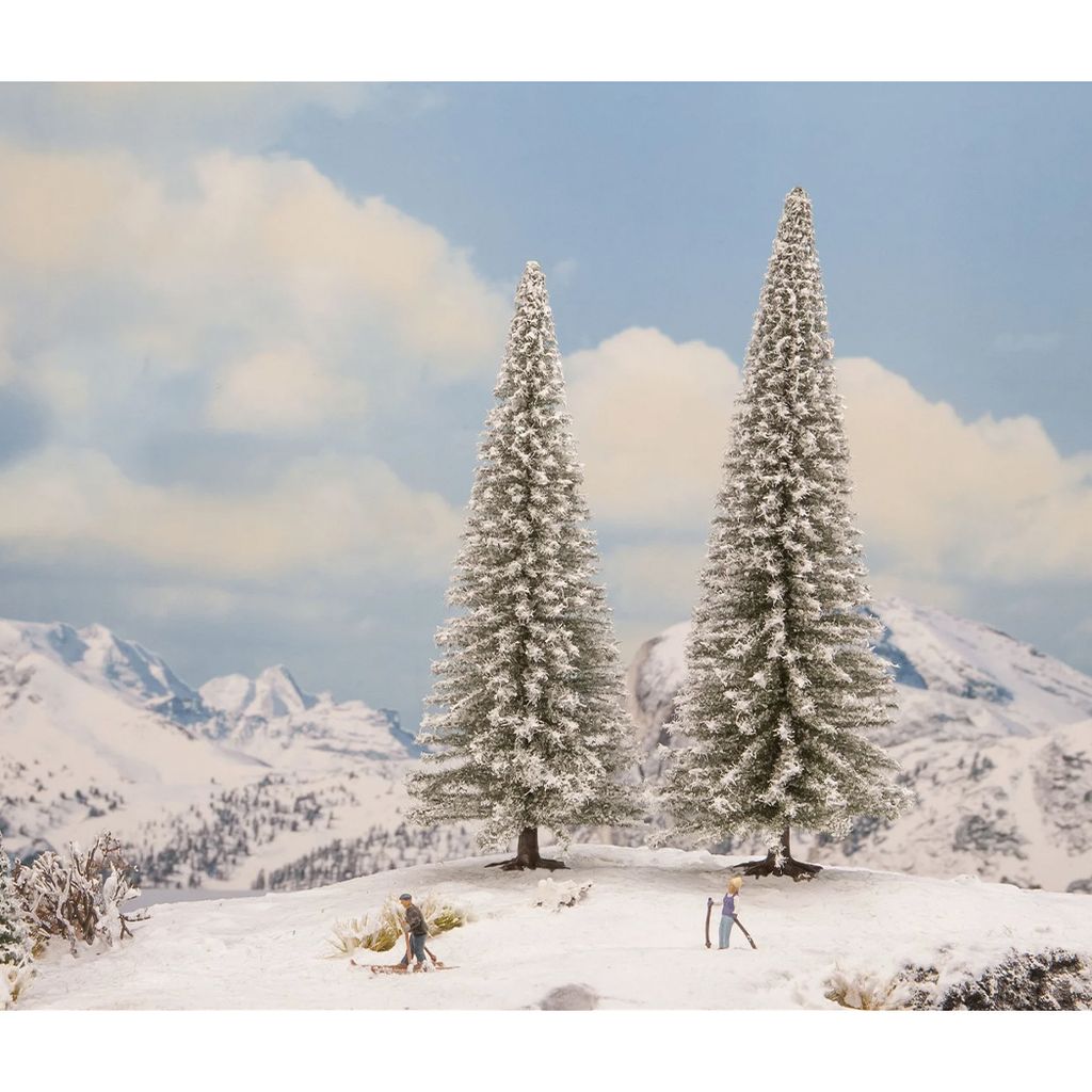 NOCH 21966 Schneetannen2 Stück, 18 und 20 cm hoch Alle