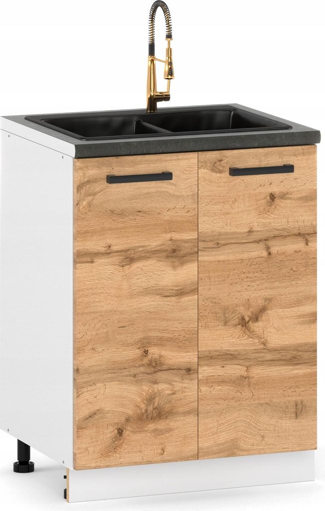 ULWEHOME Szafka kuchenna dolna stojąca 60 cm 2 fronty pod Zdjęcie produktu 