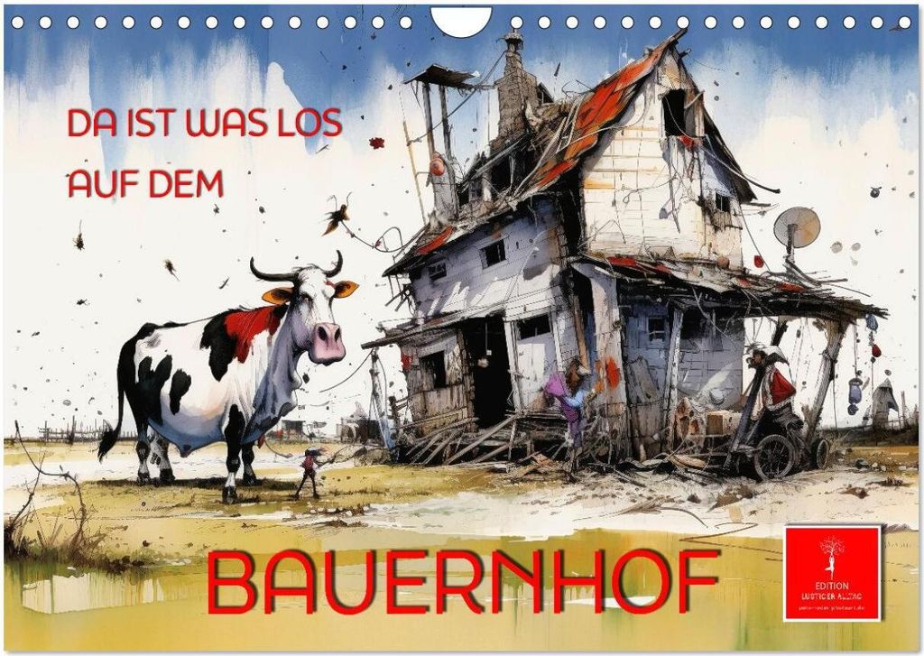 Da ist was los auf dem Bauernhof (Wandkalender 2026 DIN A4 quer), CALVENDO Monatskalender