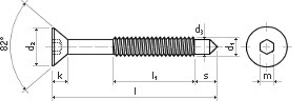 IKEA Möbelschraube M6 x 83 ZB - Packung mit 200 Stück