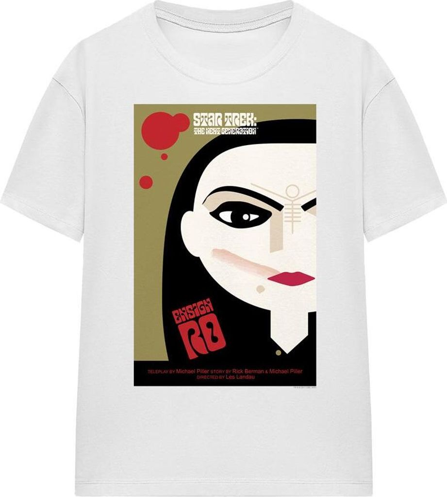 Star Trek - "The Next Generation Season 5 Episode 3" T-Shirt für Herren/Damen Uni TV16526 (L) (Weiß)