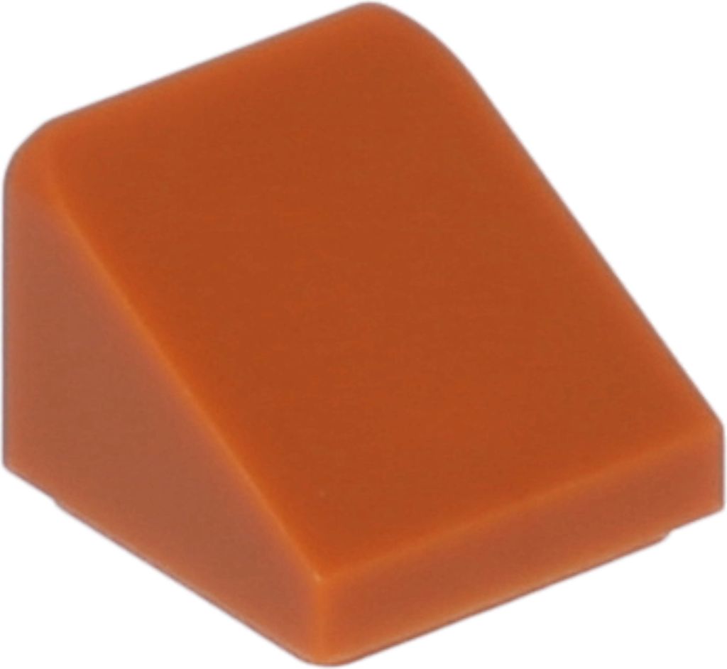 Lego 1x1 Schrägstein 30° x 1 x 1 x 2/3 54200 - 10 Stück Dunkles Orange