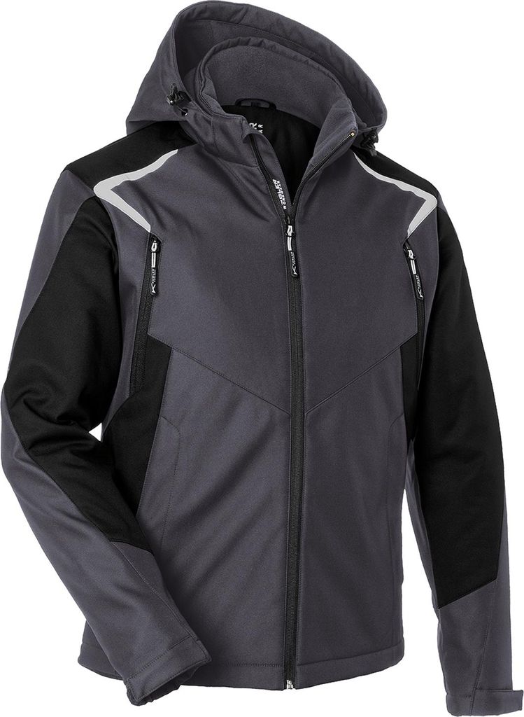 KÜBLER BODYFORCE Winter Softshell Jacke anthrazit/schwarz XS