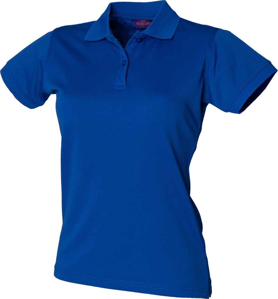 Henbury Damen Coolplus Polo-Shirt / Polohemd, RW636 (2XL) (Royalblau)