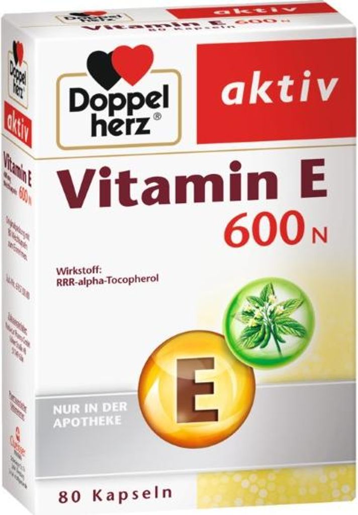 DOPPELHERZ Vitamin E 600 N Weichkapseln